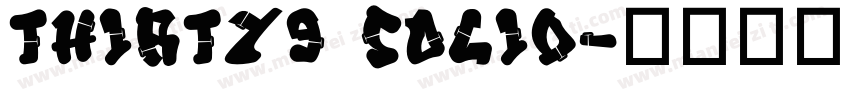 Thirty9 Solid字体转换